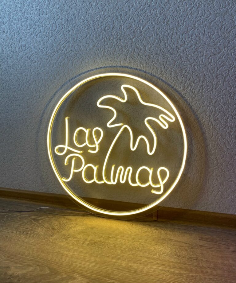 Неоновая вывеска «Las Palmas»